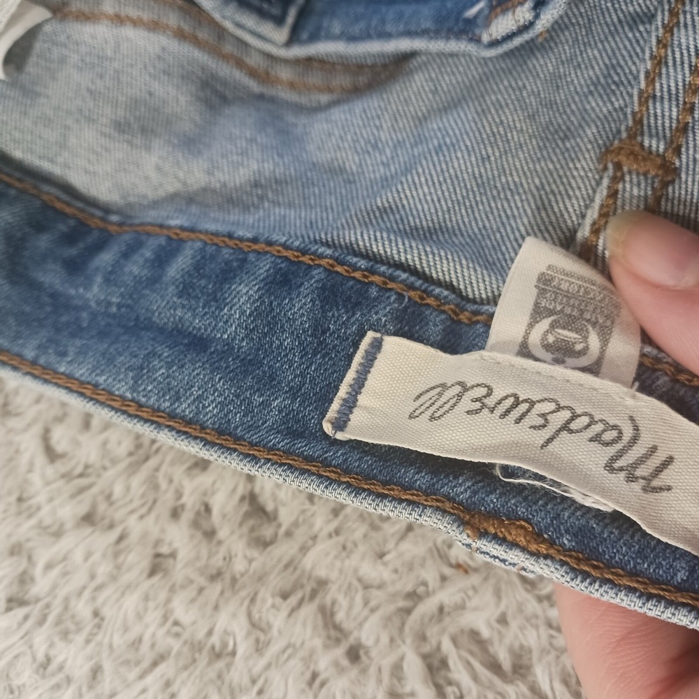 Madewell The High-Rise Slim Crop Boyjean Womens Size 25 Blue Denim Jeans - Picture 2 of 9